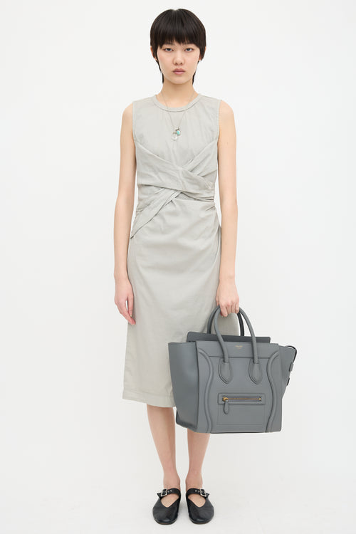 Celine 2017 Leather Mini Luggage Tote Bag