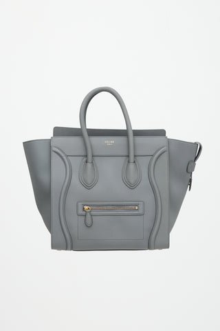 Celine 2017 Leather Mini Luggage Tote Bag