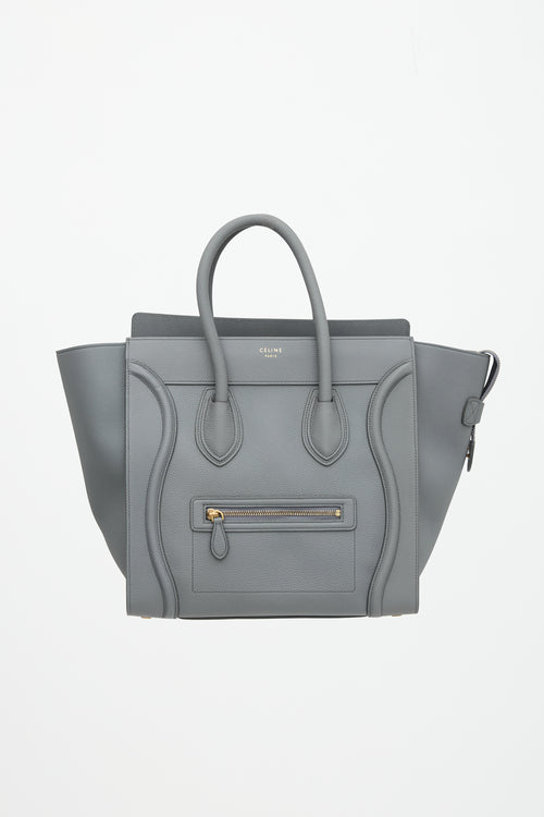 Celine 2017 Leather Mini Luggage Tote Bag