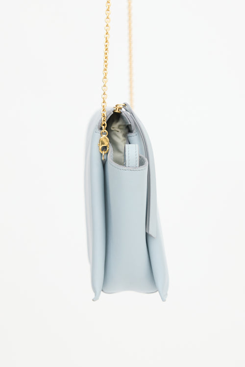 Celine 2017 Leather Trifold Clutch Bag
