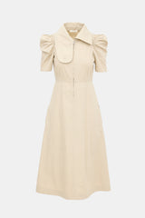 Celine 2017 Puff Sleeve Midi Dress