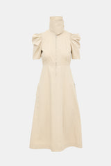 Celine 2017 Puff Sleeve Midi Dress