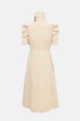 Celine 2017 Puff Sleeve Midi Dress