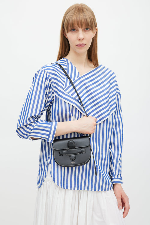 Celine 2018 Black & White Symmetrical Leather Bag