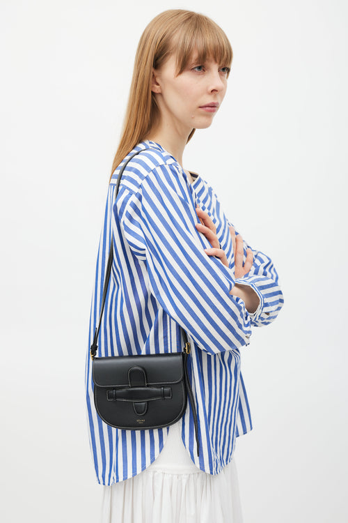 Celine 2018 Black & White Symmetrical Leather Bag