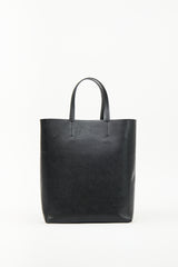 Celine 2018 Black Leather Cabas Crossbody Bag