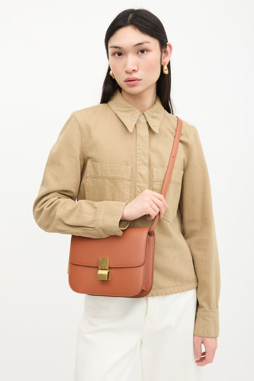 Celine 2019 Leather Medium Classic Box Bag