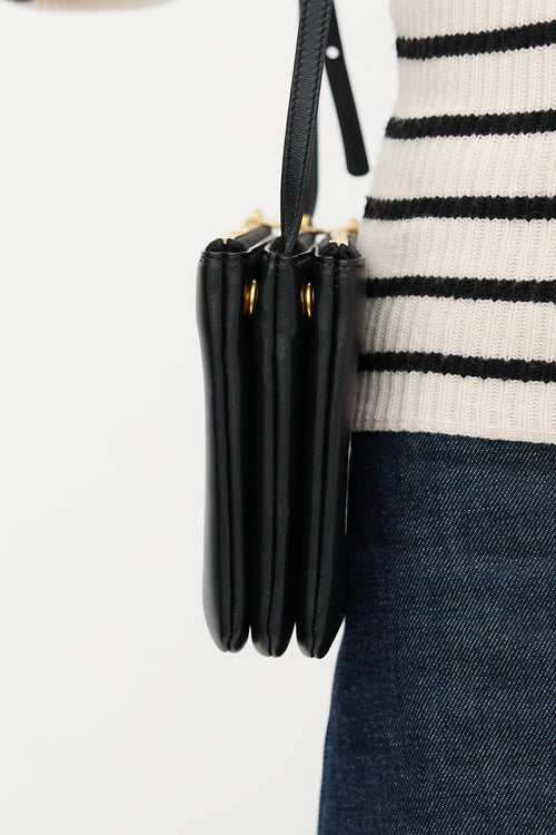 Celine 2019 Leather Small Trio Bag