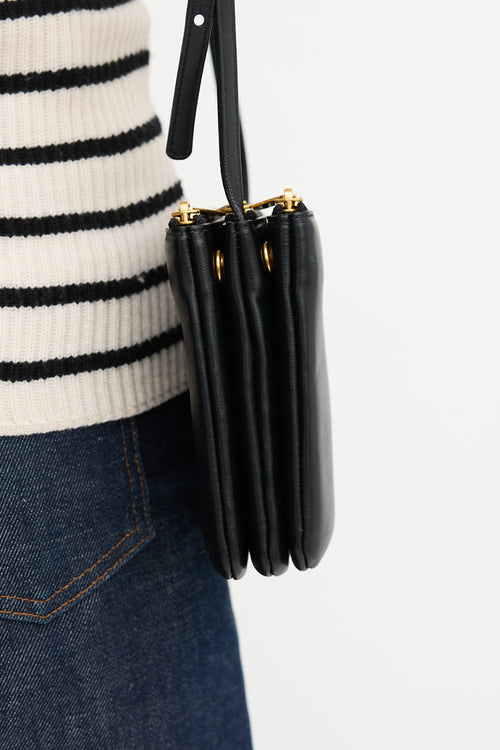 Celine 2019 Leather Small Trio Bag