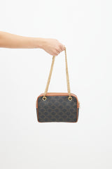 Celine 2021 Brown Patapans Triomphe Shoulder Bag