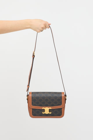 Celine 2021 Canvas & Leather Teen Triomphe Bag
