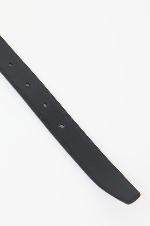 Celine 2021 Leather Medium Triomphe Belt