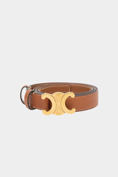 Celine 2023 Leather Triomphe 25mm Belt