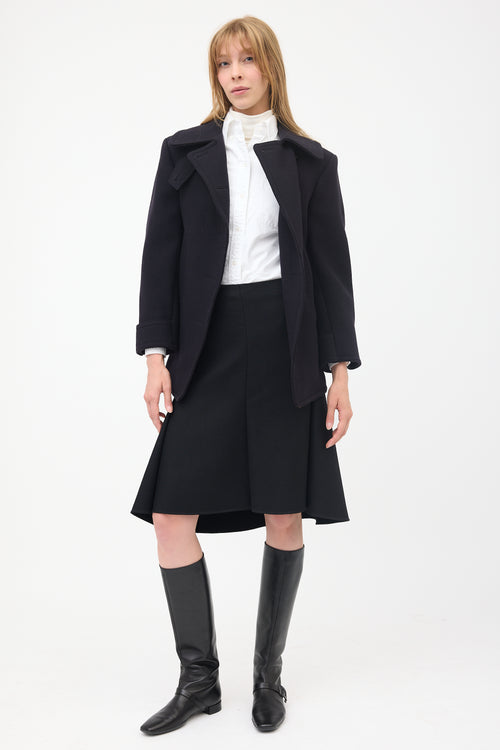 Celine A-Line Midi Skirt