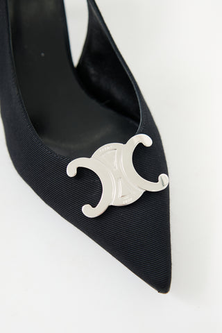 Celine Alma Triomphe Slingback Pump