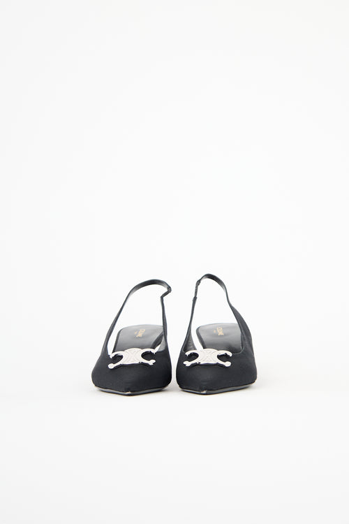 Celine Alma Triomphe Slingback Pump