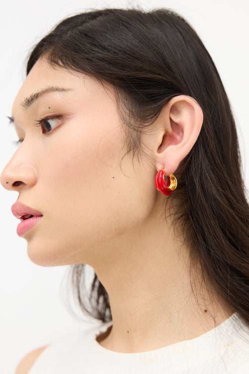 Celine Asymmetrical Hoop Earring