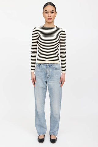 Celine Light Wash Margaret Chain Jeans