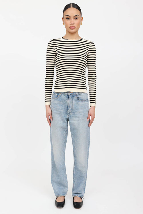 Celine Light Wash Margaret Chain Jeans