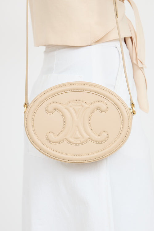 Celine Cuir Triomphe Oval Bag