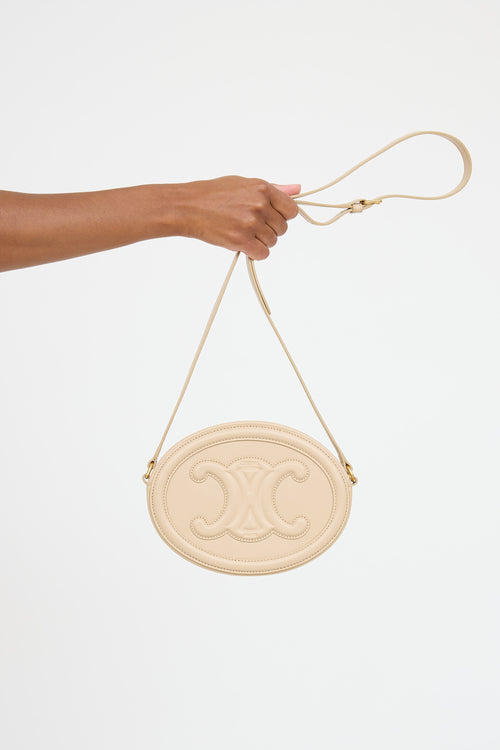 Celine Cuir Triomphe Oval Bag