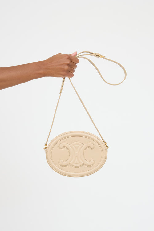 Celine Cuir Triomphe Oval Bag