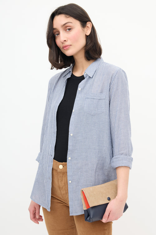 Celine Beige & Multi Suede All Soft Bag