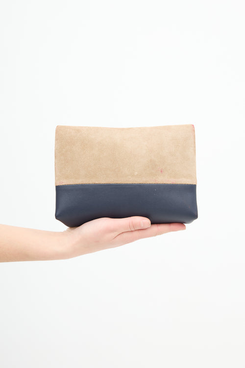 Celine Beige & Multi Suede All Soft Bag