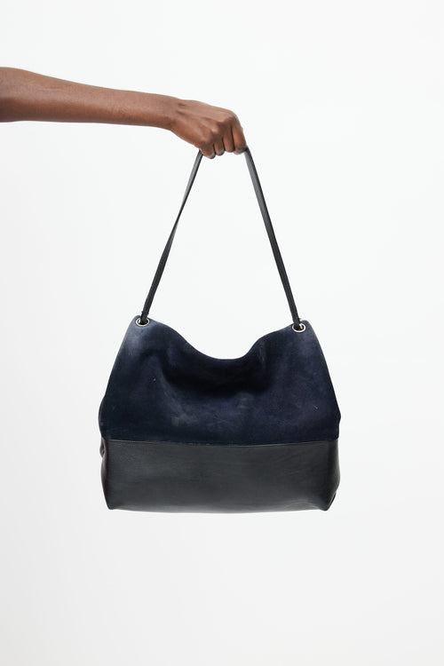 Celine Black & Beige Allsoft Shoulder Bag