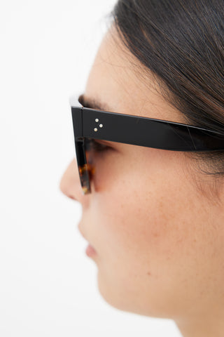 Celine Black & Brown CL4001IN D Frame Sunglasses