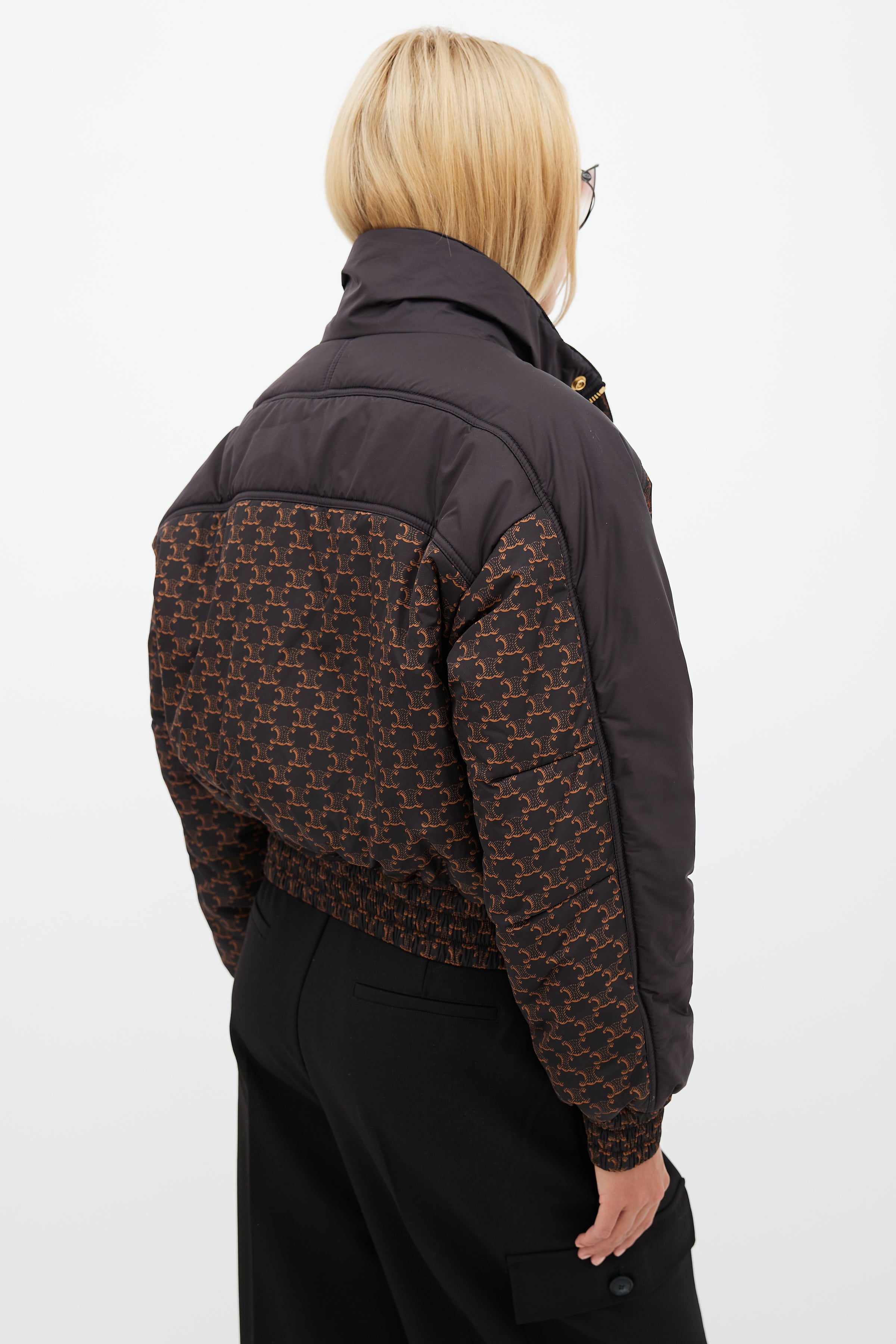 Celine // Black & Brown Triomphe Puffer Jacket – VSP Consignment