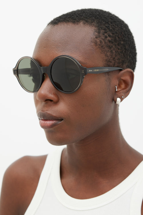 Celine Black CL400511 Circular Sunglasses
