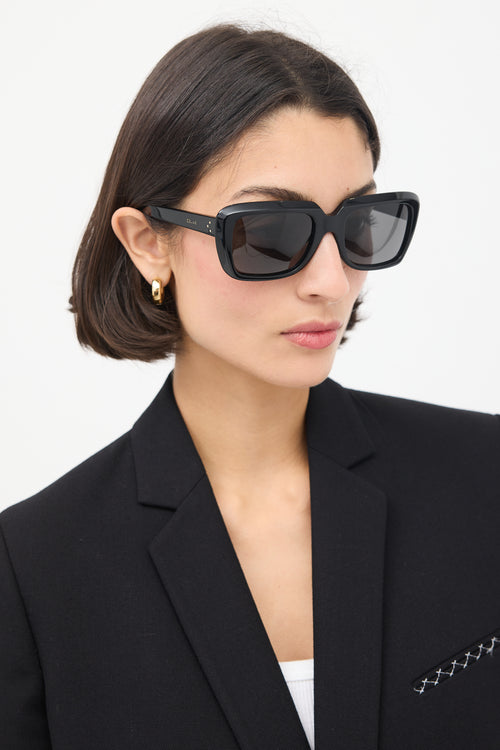 Celine Black CL40091I Rectangular Sunglasses