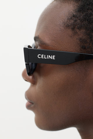 Celine Black & White CL40197U Wayfarer Sunglasses
