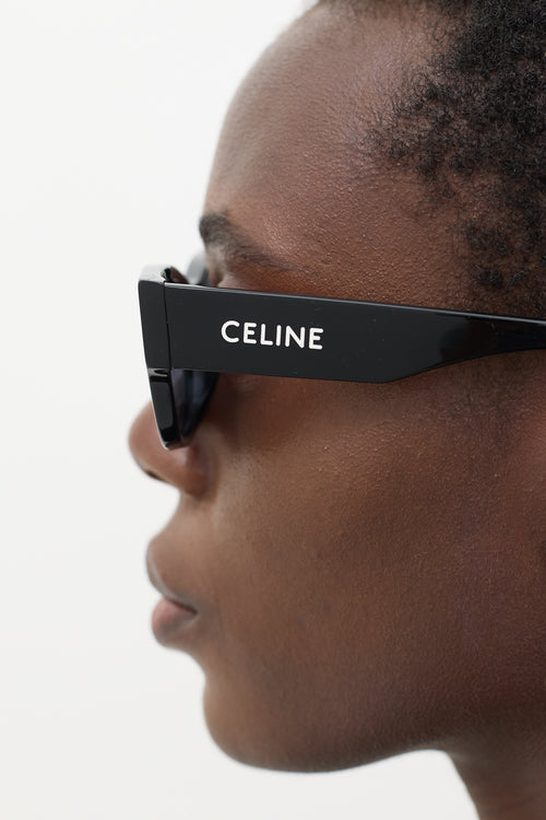 Celine Black & White CL40197U Wayfarer Sunglasses