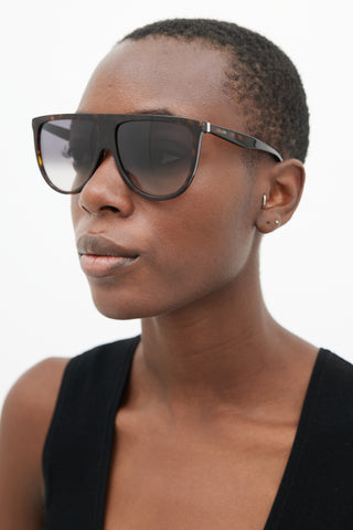 Celine Black CL41435 Oversized Square Sunglasses
