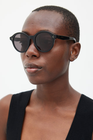 Celine Black & Gold CL40034F Circular Sunglasses