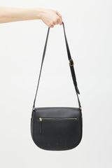 Celine Black & Gold Trotteur Leather Bag