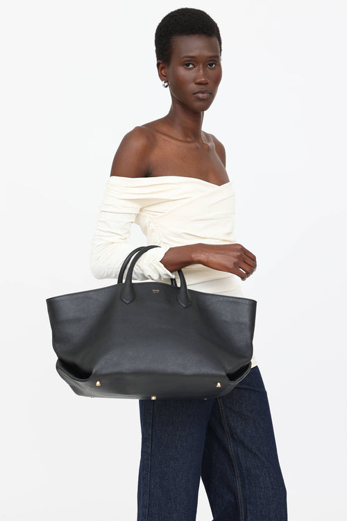 Khaite Leather Amelia Medium Tote Bag