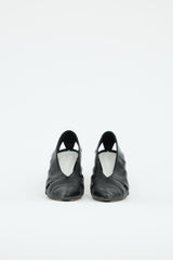 Celine Leather Cut-Out Pump