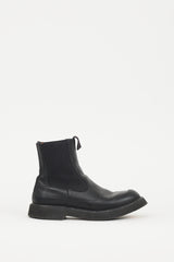 Celine Black Leather Margaret Chelsea Boot