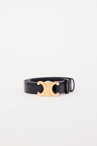 Leather Triomphe Belt