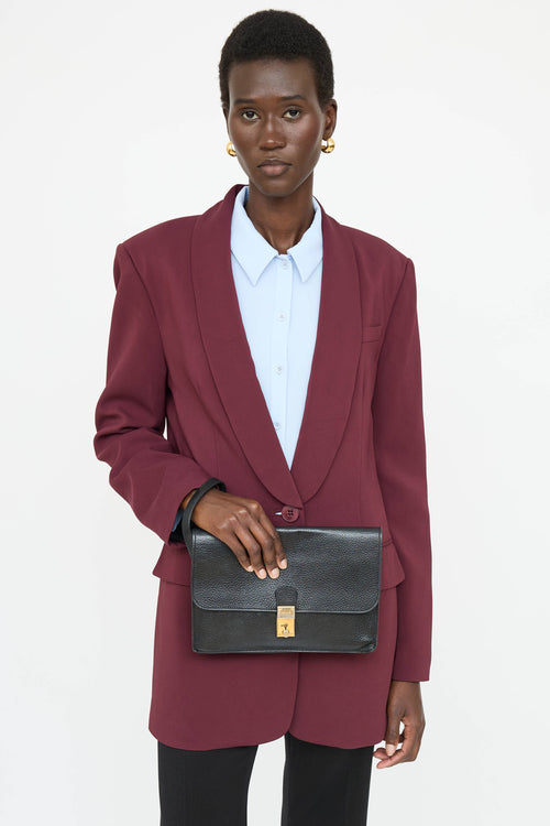 Celine Pebbled Leather Wristlet