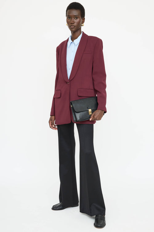 Celine Pebbled Leather Wristlet