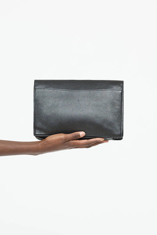 Celine Pebbled Leather Wristlet