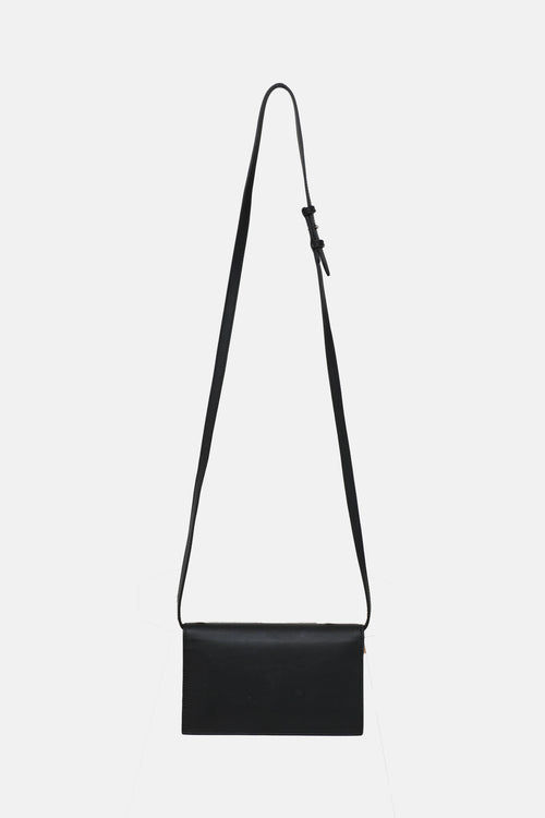 Leather Interlocking GG Wallet on Strap