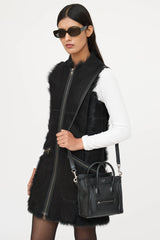 Celine Leather Nano Luggage Tote