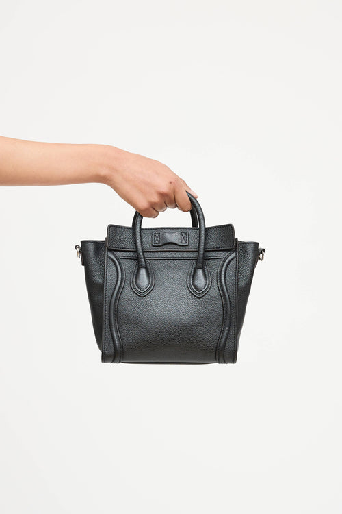 Celine Leather Nano Luggage Tote