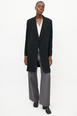 Celine Black Oversized Tuxedo Blazer