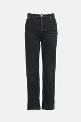 Celine Paneled Straight Leg Jeans
